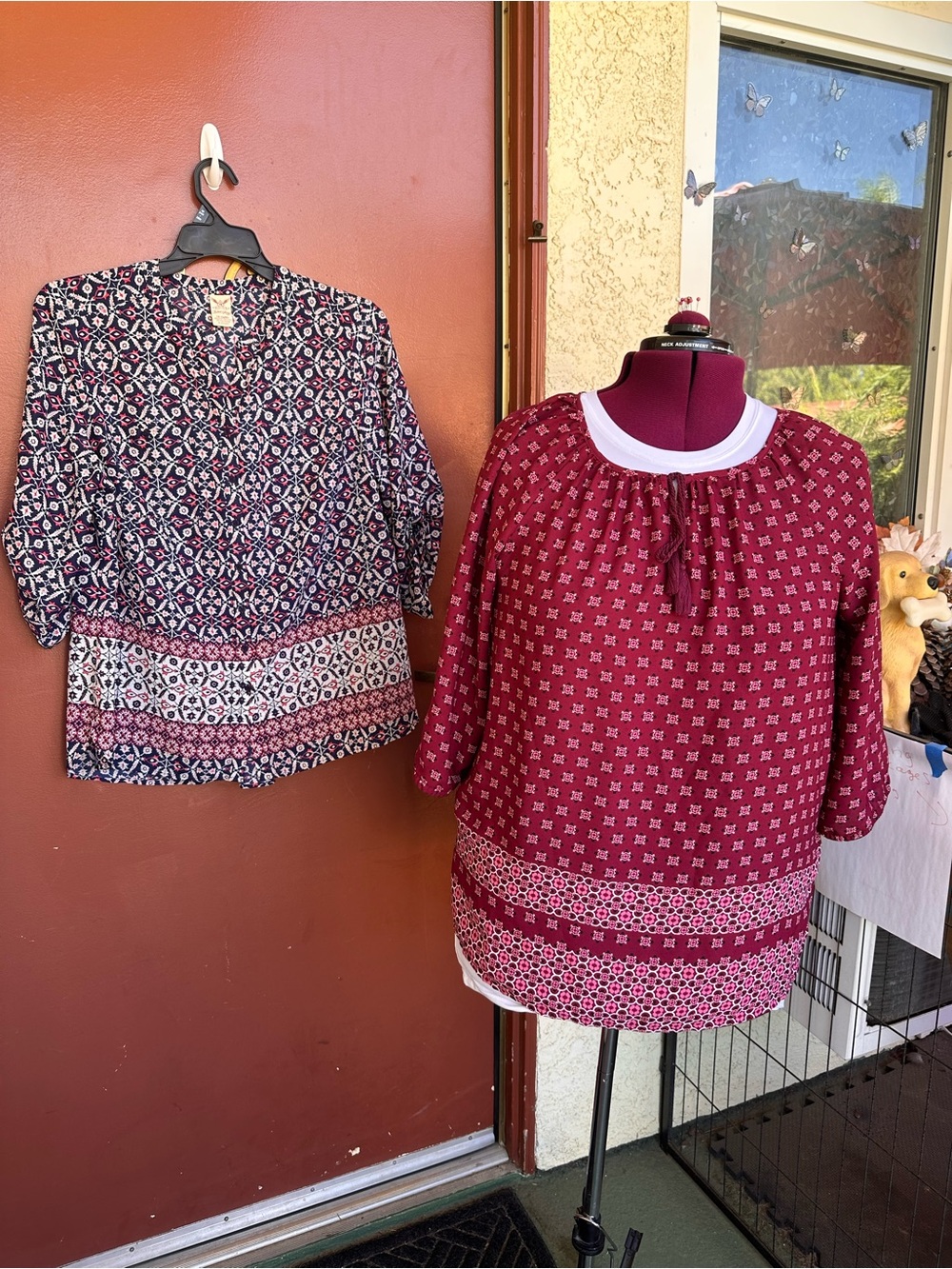Lot of Vintage Faded Glory Peasant Tops
